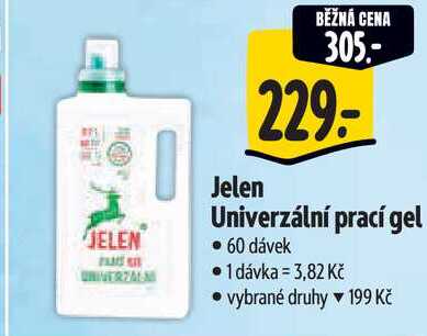 Jelen Univerzální prací gel, 60 dávek