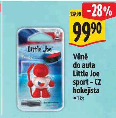 Vůně do auta Little Joe sport - CZ hokejista