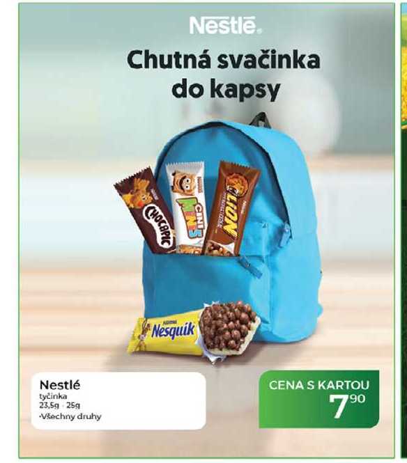 Nestlé tyčinka 23,5g 25g  