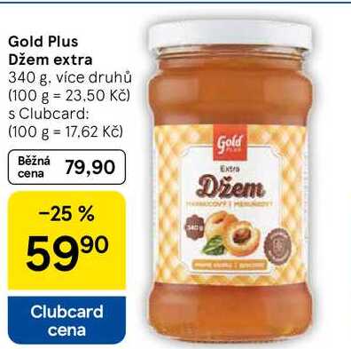 Gold Plus Džem extra, 340 g, více druhů  