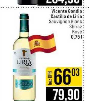 Vicente Gandia Castillo de Liria Sauvignon Blanc Shiraz Rosé 0,75l