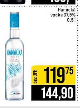 Hanácká vodka 37.5% 0,5l