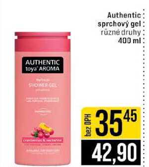 Authentic sprchový gel různé druhy 400 ml