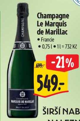 Champagne Marquis Le de Marillac, 0,75 l