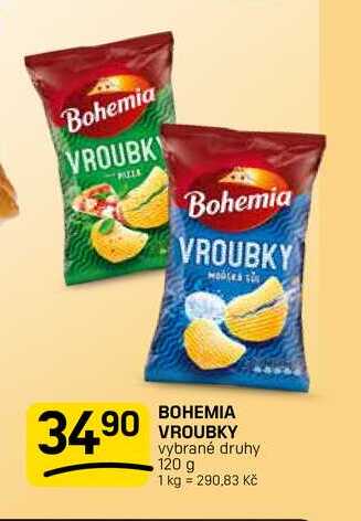 BOHEMIA VROUBKY vybrané druhy 120 g 