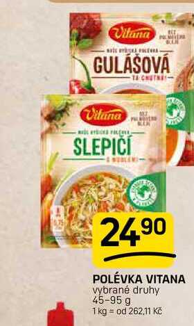 POLÉVKA VITANA vybrané druhy 45-95 g 