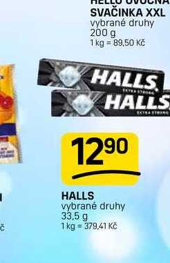 HALLS vybrané druhy 33,5 g