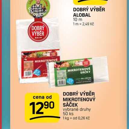 DOBRÝ VÝBĚR MIKROTENOVÝ SÁČEK vybrané druhy 50 ks 