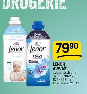 LENOR AVIVÁŽ vybrané druhy 32-38 dávek | 675-798 ml 