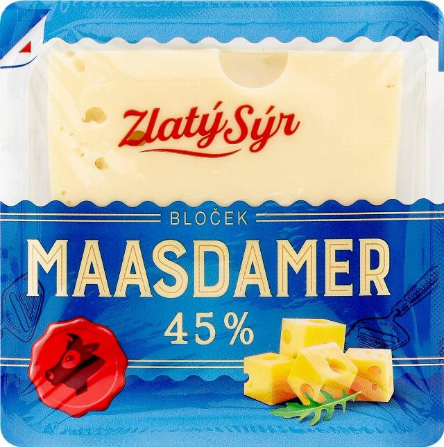 Maasdamer Polotvrdý sýr bloček