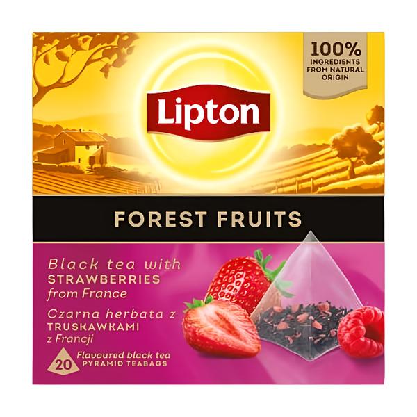 Lipton Black Forest Fruits Pyramid 20 sáčků x1,5g N