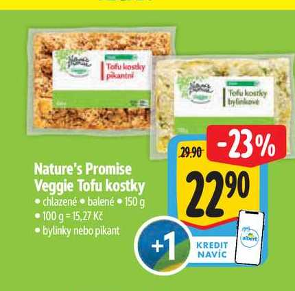  Nature's Promise Veggie Tofu kostky  150 g