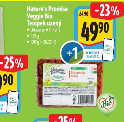  Nature's Promise Veggie Bio Tempeh uzený  190 g