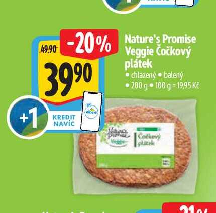  Nature's Promise Veggie Čočkový plátek  200 g
