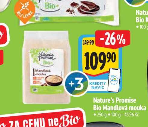   Nature's Promise Bio Mandlová mouka 250 g 