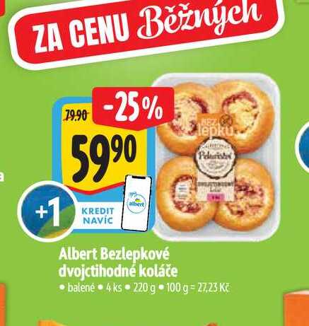  Albert Bezlepkové dvojctihodné koláče  220 g