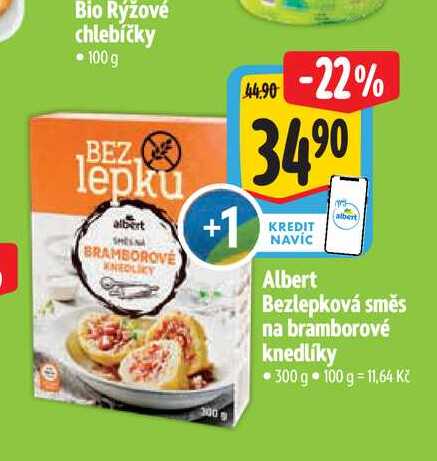 Albert Bezlepková směs na bramborové knedlíky 300 g