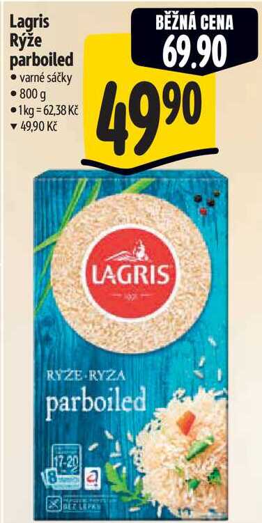 Lagris Rýže parboiled, 800 g