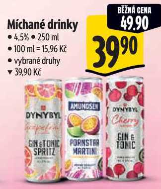 Míchané drinky, 250 ml