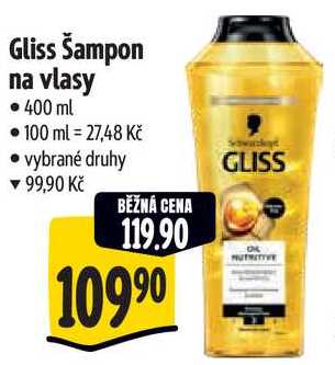 Gliss Šampon na vlasy, 400 ml  