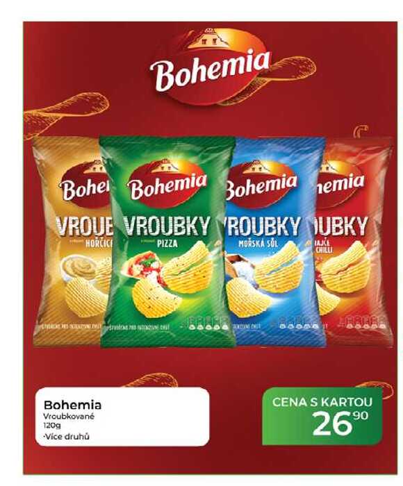 Bohemia Vroubkované 120g