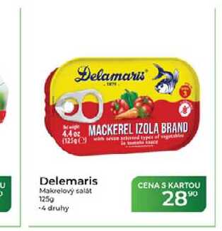 Delemaris Makrelový salát 125 g