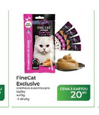 FineCat Exclusive krómová svačinka pro kočky 6x15 g