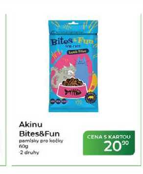 Akinu Bites&Fun pamlsky pro kočky 60 g