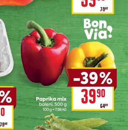 Paprika mix balení, 500 g