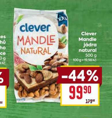 Clever Mandle jádra natural 500g