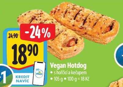 Vegan Hotdog, 105 g  