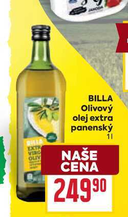 BILLA Olivový olej extra panenský 1l