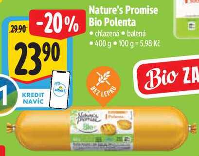 Nature's Promise Bio Polenta, 400 g  