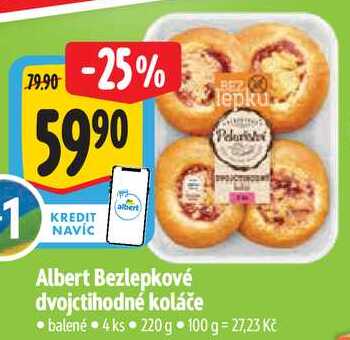 Albert Bezlepkové dvojctihodné koláče, 220 g