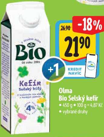 Olma Bio Selský kefír, 450 g