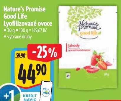 Nature's Promise Good Life Lyofilizované ovoce, 30 g 