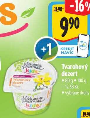 Tvarohový dezert, 80 g