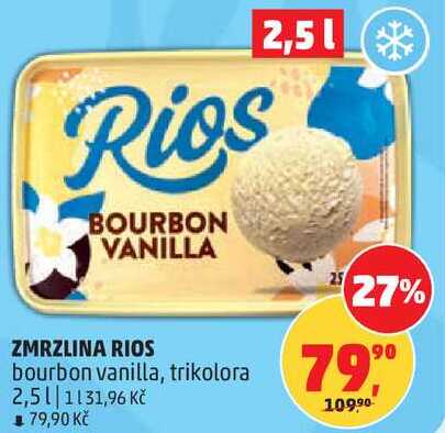 ZMRZLINA RIOS bourbon vanilla, trikolora, 2,5 l