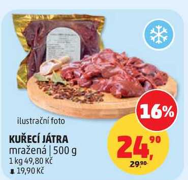 KUŘECÍ JÁTRA, 500 g  