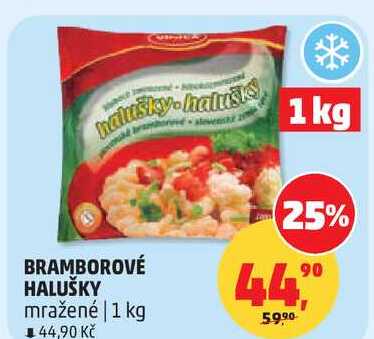 BRAMBOROVÉ HALUŠKY mražené, 1 kg