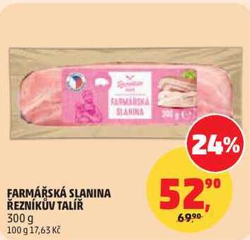 FARMÁŘSKÁ SLANINA ŘEZNÍKŮV TALÍŘ, 300 g 