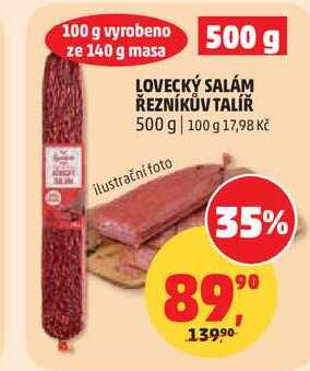 LOVECKÝ SALÁM ŘEZNÍKŮV TALÍŘ, 500 g 