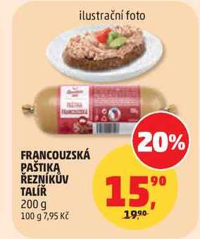 FRANCOUZSKÁ PAŠTIKA ŘEZNÍKŮV TALÍŘ, 200 g 