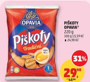 PIŠKOTY OPAVIA, 220 g