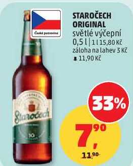 STAROČECH ORIGINAL světlé výčepní, 0,5 l