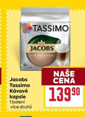 Jacobs Tassimo Κávové kapsle 1 balení 