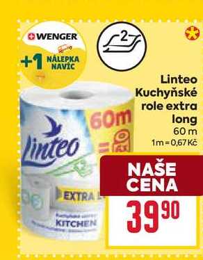 Linteo Kuchyňské role extra long 60 m 