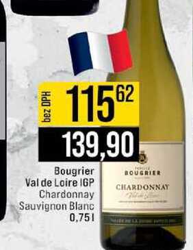 Bougrier Val de Loire IGP Chardonnay Sauvignon Blanc 0,75l