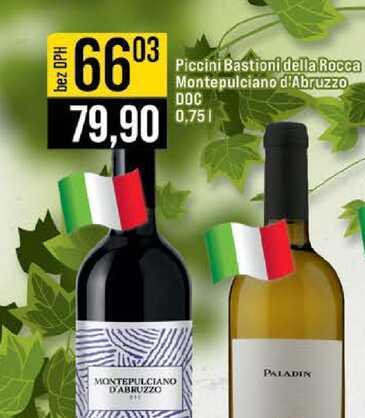 Piccini Bastioni della Rocca Montepulciano d'Abruzzo DOC 0,75l