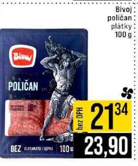 Bivoj poličan plátky 100 g
